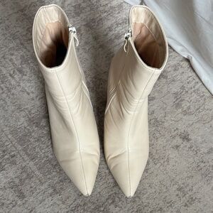 Beige/ Cream Booties